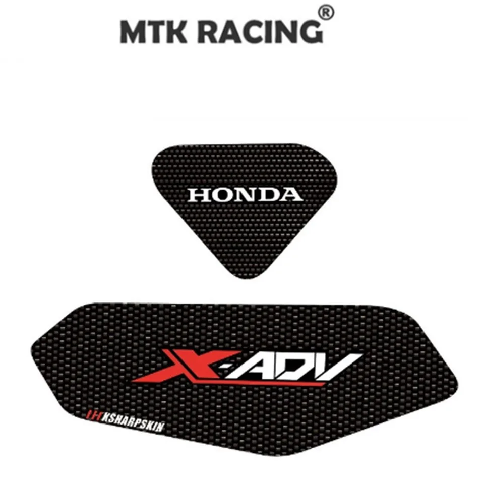 

MTKRACING Motorcycle 3D carbon fiber sticker front bumper ventilation patch protector for HONDA XADV X ADV750 xadv 2017 -2019