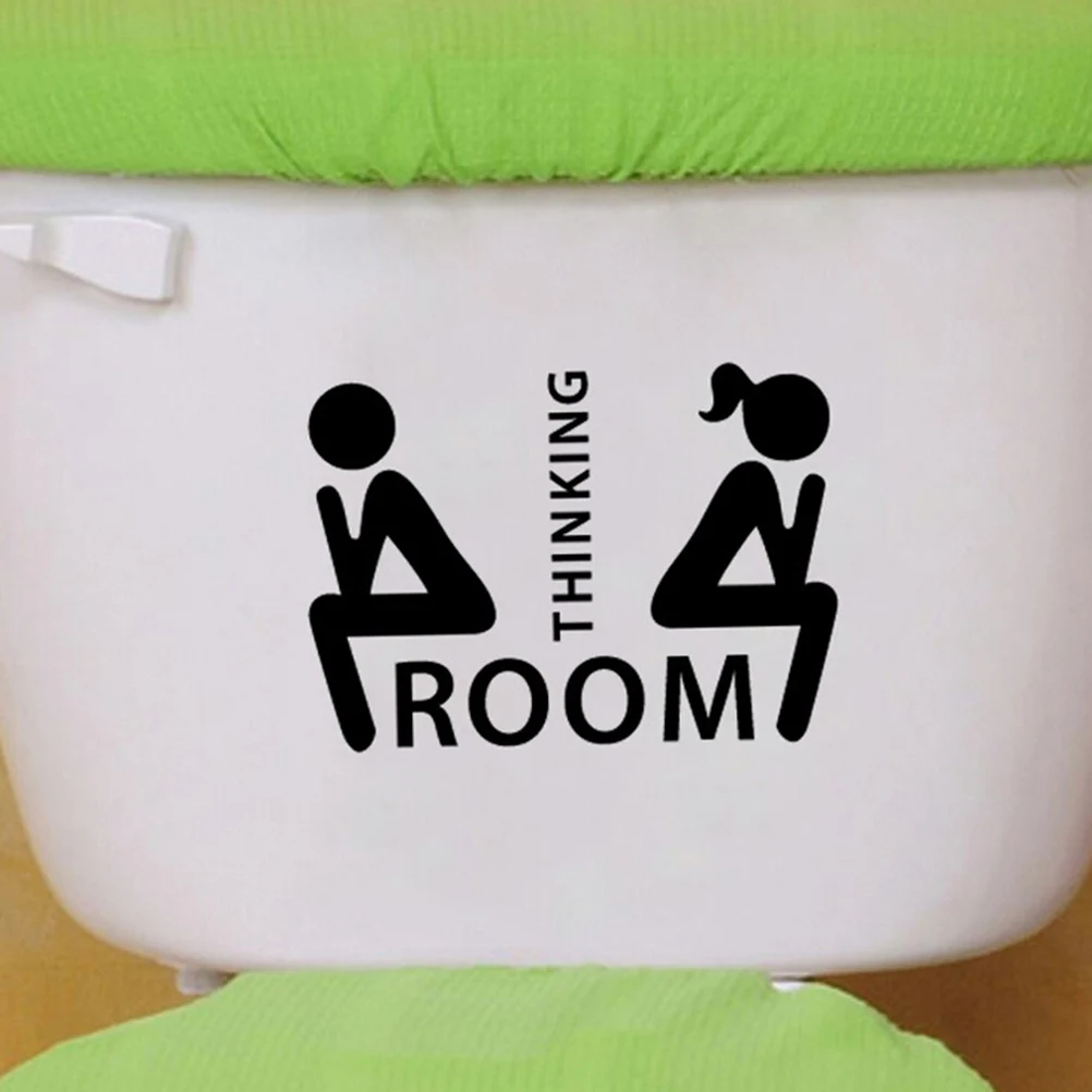Removable DIY Toilet Seat Wall Sticker Bathroom Waterproof Art Vinyl Home Decals Decor Wall Sticker
