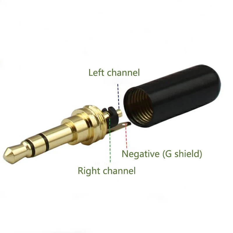 10pcs Jack 3 5mm Audio Cable Adapter Welding Head Phone Headset Plug DIY 3 5mm Plug 3 Section Stereo Connector