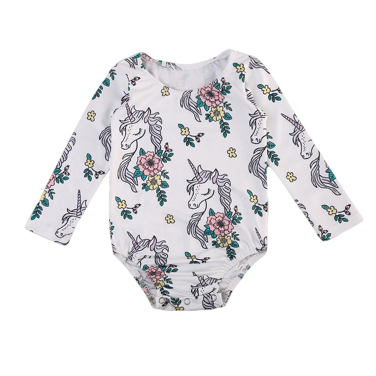 Baby Clothing Newborn Girls Flower Romper Long Sleeve Clothes One-pieces Sunsuit Cloting |