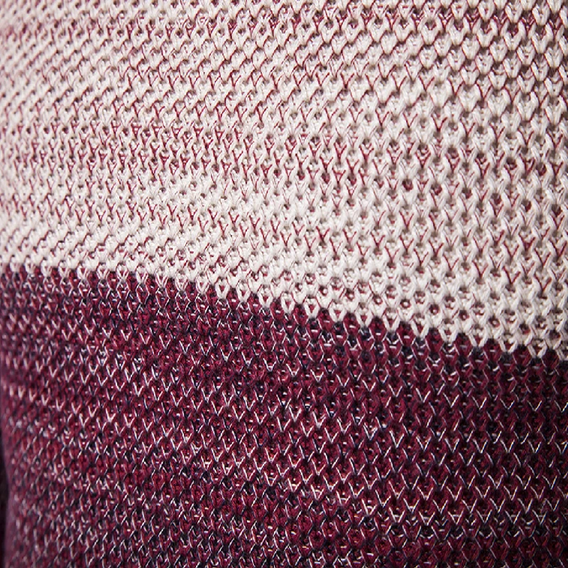 Sweater Men Winter 2018 Casual Striped Pullover Men Plus Size Long Sleeve Knitted O-Neck Gradient Color Sweaters Male S-2XL