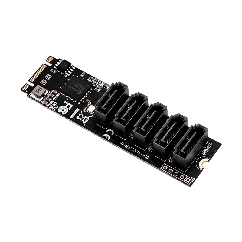 H1111Z добавить на карты M.2/M2 адаптер SSD M2 SATA адаптер Жесткий диск M2 к SATA карта NGFF M.2 SATA адаптер 5 портов SATA3 Riser Card