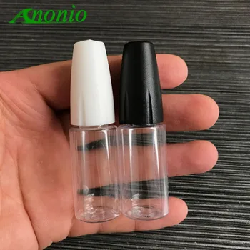 

100pcs 10ml High quality needle cap type squeezable translucent dropper bottle with Needle tip cap e-liquid dropper bottle 0B