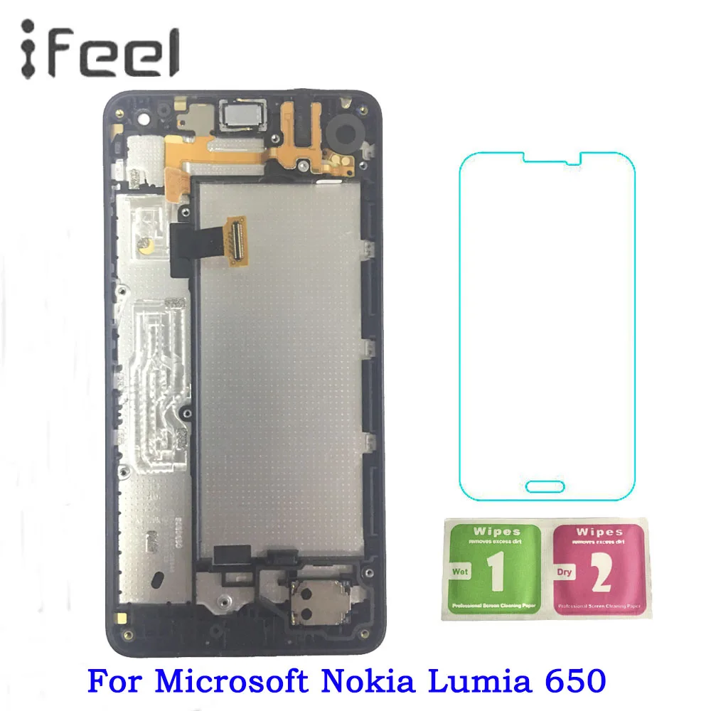 5 0 ''для microsoft Nokia Lumia 650 ЖК дисплей с сенсорным экраном дигитайзер в сборе рамкой