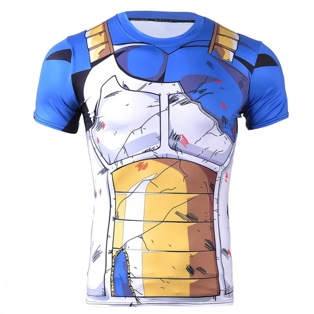 

2018 Fashion Men cosplay 3D Dragon Ball Z T Shirt Vegeta Goku Summer Style Jersey 3D Tops Fashion Clothing Tees big size 4XL