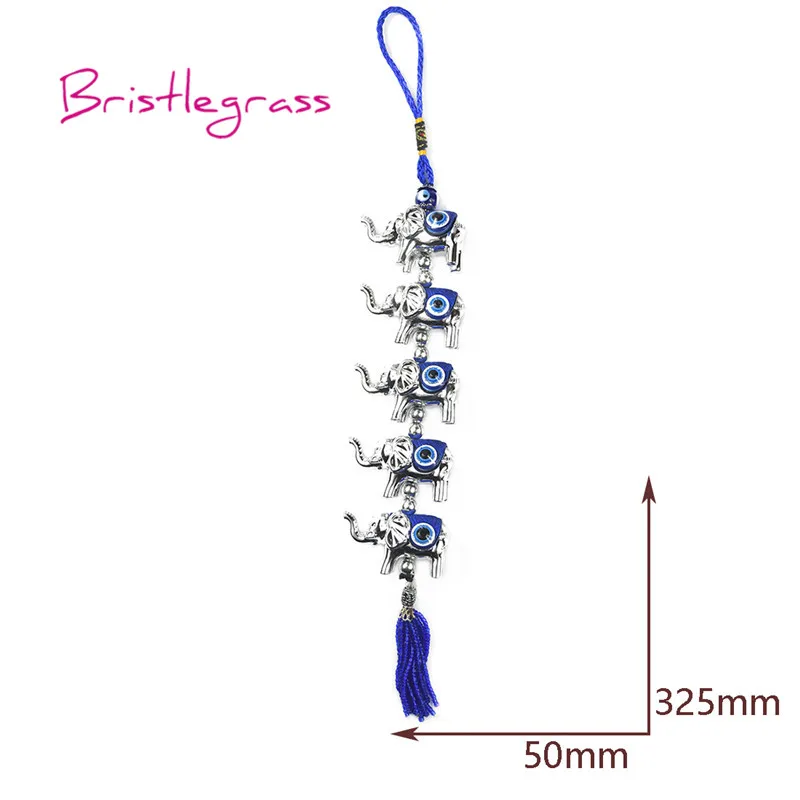 Турецкий голубой слон со сглаза и щетиной, амулеты с кисточками, талисманы на удачу, подвеска на стену для автомобиля, Подарочный Декор