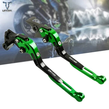 

LOGO ZXR400 ZZR600 CNC Adjustable motorcycle Brakes Clutch Levers For KAWASAKI ZXR400 all years /ZZR600 2005-2009