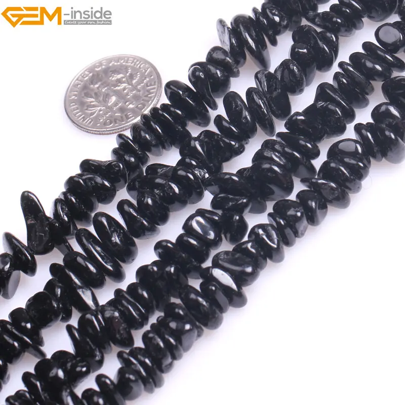 Бусины из черного турмалина 7 х13 мм 15 дюймов|beads for jewelry|beads jewelry makingbeads beads |