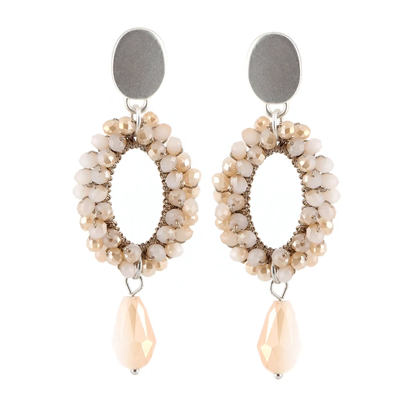 Earring for woman Half Beige
