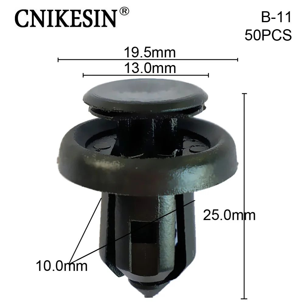 CNIKESIN B11 50PCS Plastic Rivet Clips Car grille fastener For Honda