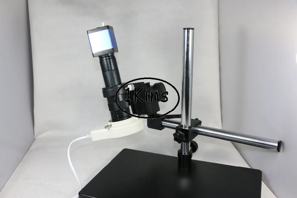 

2MP Effective Pixels VGA outputs Industry Microscope Camera+180x C-mount Lens+big boom bracket for LAB PCB Mobile phone repair