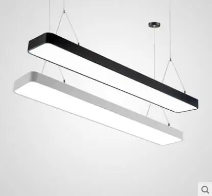 Офисная люстра светодиодное офисное освещение офисная Droplight гимнастическая полоса Висячие проволочные лампы студия алюминиевые квадратные condolнуемые лампы