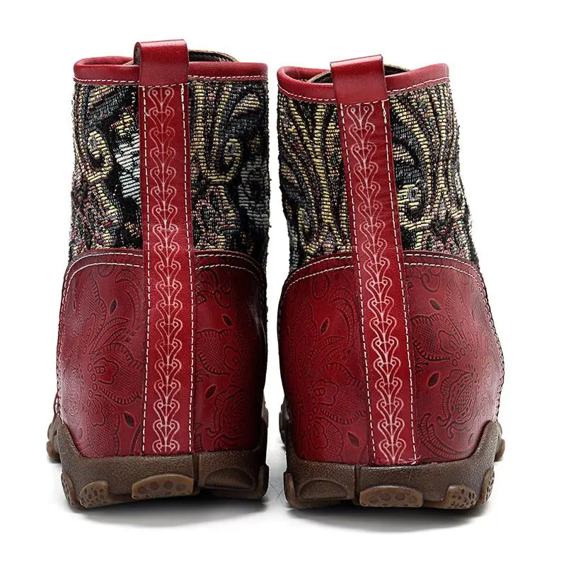 Socofy/Винтажные ботильоны в байкерском стиле; женская обувь из натуральной кожи; богемные ковбойские ботинки в западном стиле; повседневные кроссовки; ботинки