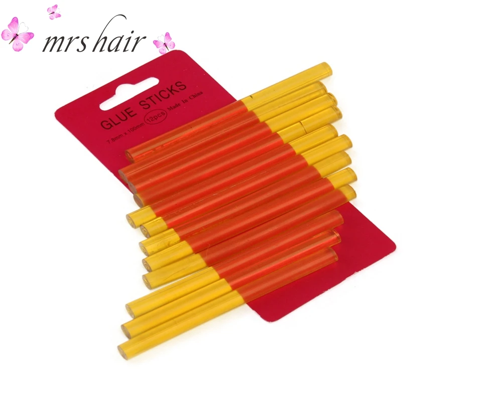 Keratin Glue Sticks 12pc/pack Hot Melt Glue Sticks 10mm*7mm Professional Hair Tools 5 Colors For Fusion Keratin Hair Extensions Keratin Glue Sticks 12pc/pack Hot Melt Glue Sticks 10mm*7mm Professional Hair Tools 5 Colors For Fusion Keratin Hair Extensions