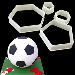 Футбольный мяч Sugarcraft Football Пластиковая форма для вырезания Фондант для форм кекса инструменты для украшения торта Кондитерский Инвентарь