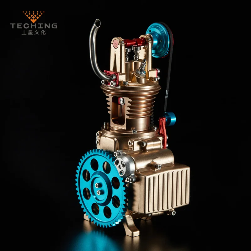 3D сборная металлическая одноцилиндровая Модель двигателя детские развивающие игрушки