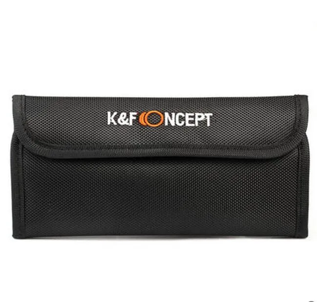 Latest UV CPL FLD ND4 ND8 ND16 Filter Lens Cap Storage Bag Case Pouch Support 25mm 86mm Filters For Drone DJI Phantom 3 Camera