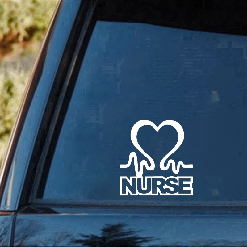

Nurse'S Love Comedy Car Window Wall Vinyl Car Sticker Decorating Art Painting Car Stickers Vinyl Decor Decals