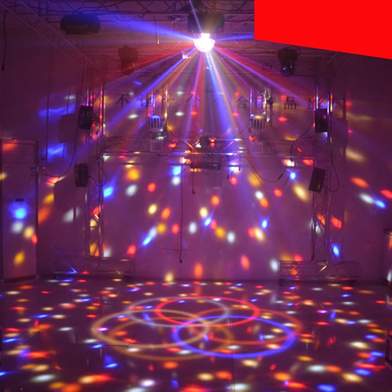 Цифровой светодиодный RGB Хрустальный Магический Шар Световой Эффект диско DJ Бар