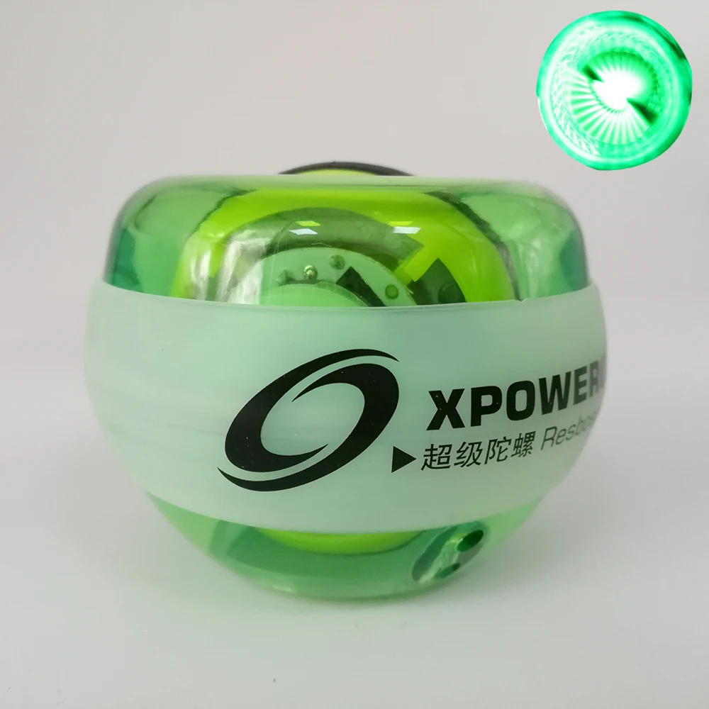 Resbo New Gyroscope Workout Wrist Arm Green Hand Muscle Force Power Exercise Strengthen Ball Trainer Fitness Equipment