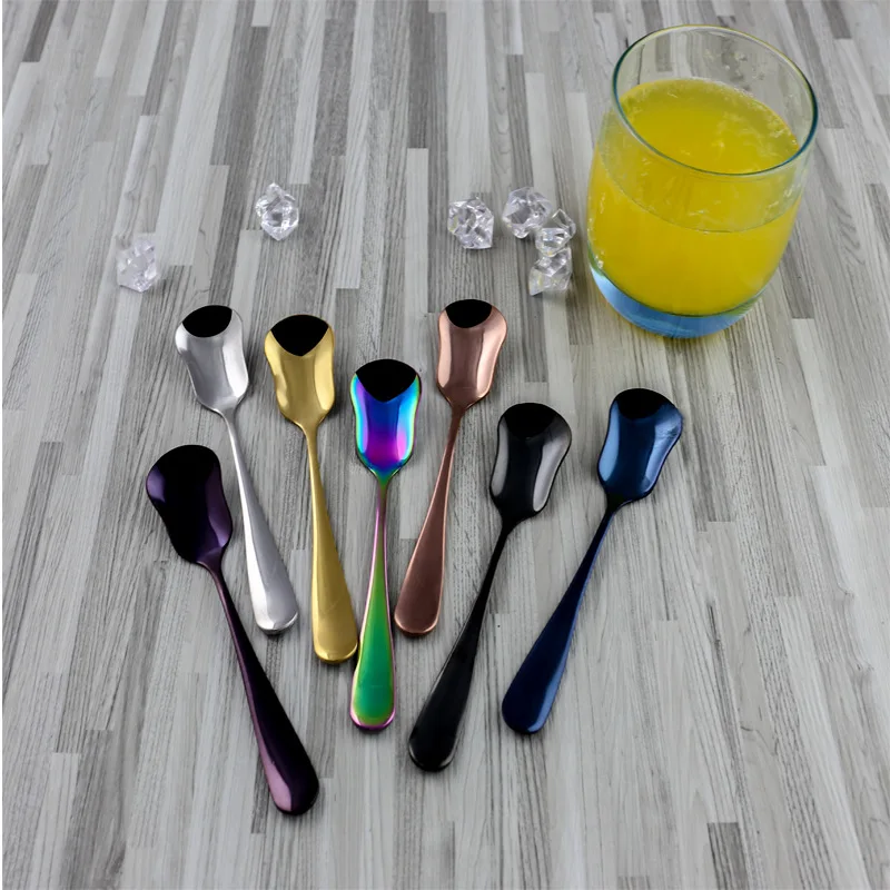 

Stainless Steel Rainbow Coffee Spoon Stirring Spoon Teaspoon Tea Spoon Dessert Spoon Kitchen Tableware