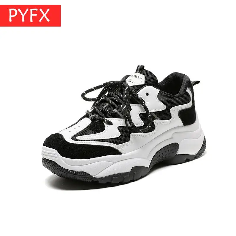 

Packet Mail Summer New Style Most Popular Daddy Shoes Breathable Women's Mesh Korean Version Thick-soled Student Not stuffy feet