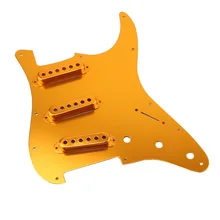 Patria Guitarras pickguard Scratch Plate para Fender Oro 1-ply pickguard con 3 unids sola bobina pickup cubierta para eléctrica Guitarras