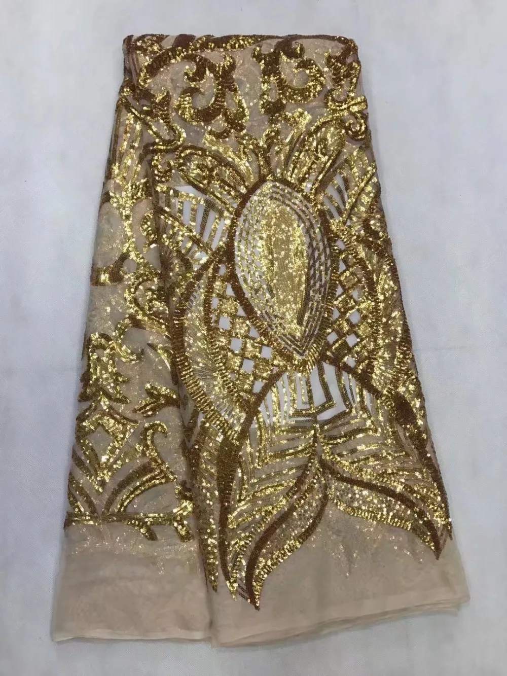 Последние Африканские кружева 2017 пайетки кружевная ткань с пайетками вышивка