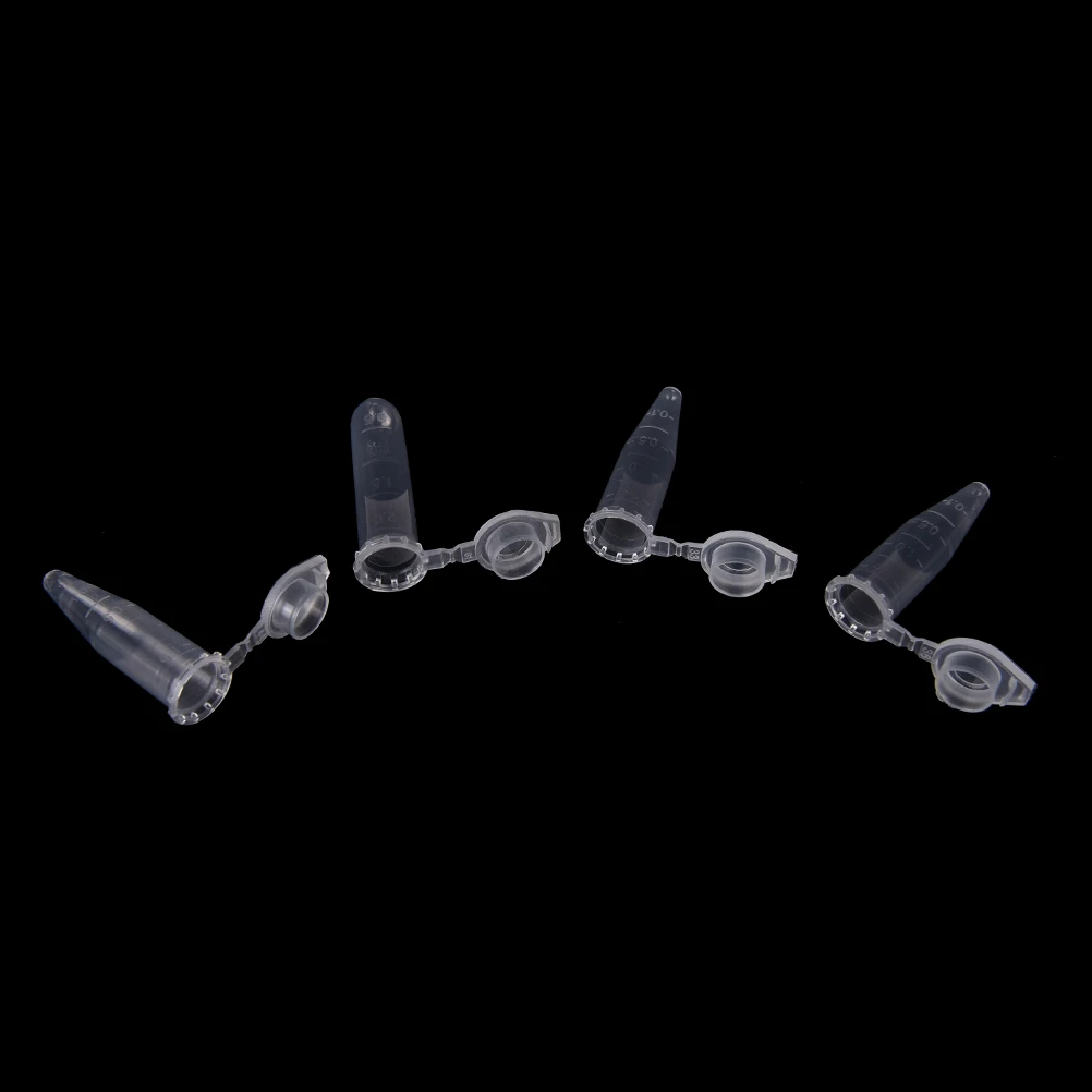 50 шт./упак. 1,5 мл одноразовые прозрачные пластиковые центрифужные трубки с крышкой лабораторные принадлежности