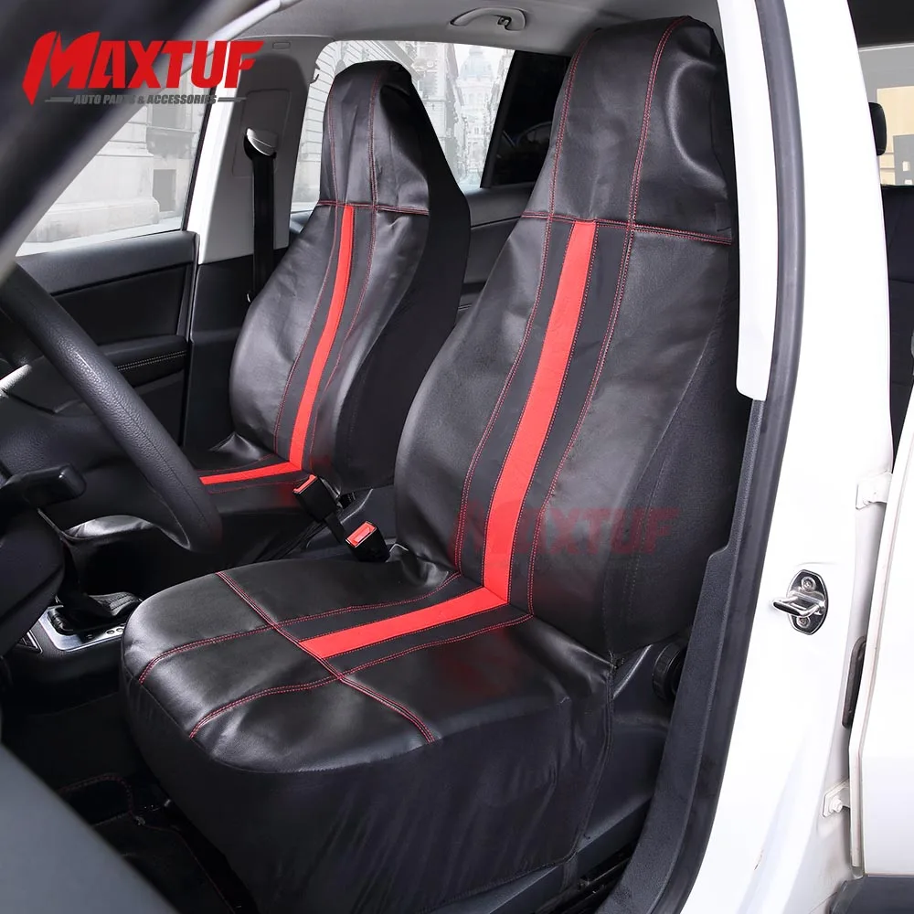 

MAXTUF PVC Front Seat Pair Car Seat Cover Waterproof Breathable Universal Fit MT645