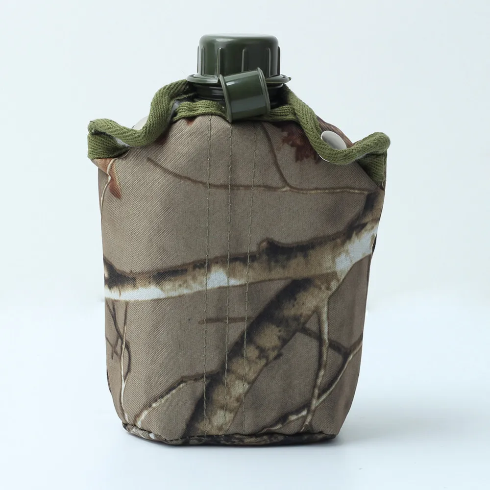 850 мл армейский Стиль патрульная бутылка для воды столовая Спортивная походная посуда с камуфляжной сумкой