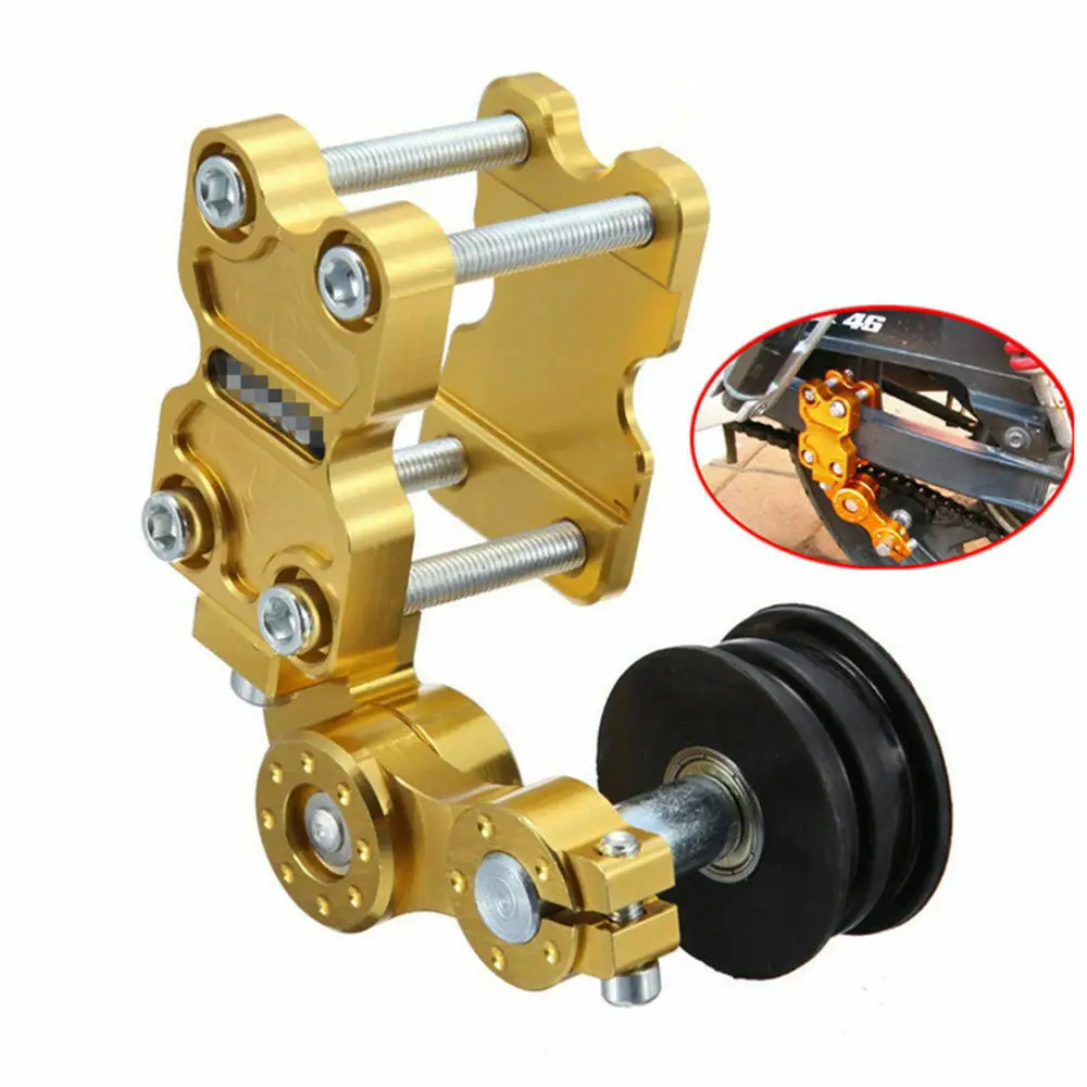 

Black Silver Universal Portable Motorcycle Aluminum Adjuster Chain Tensioner Roller For Motorcycle /Chopper ATV