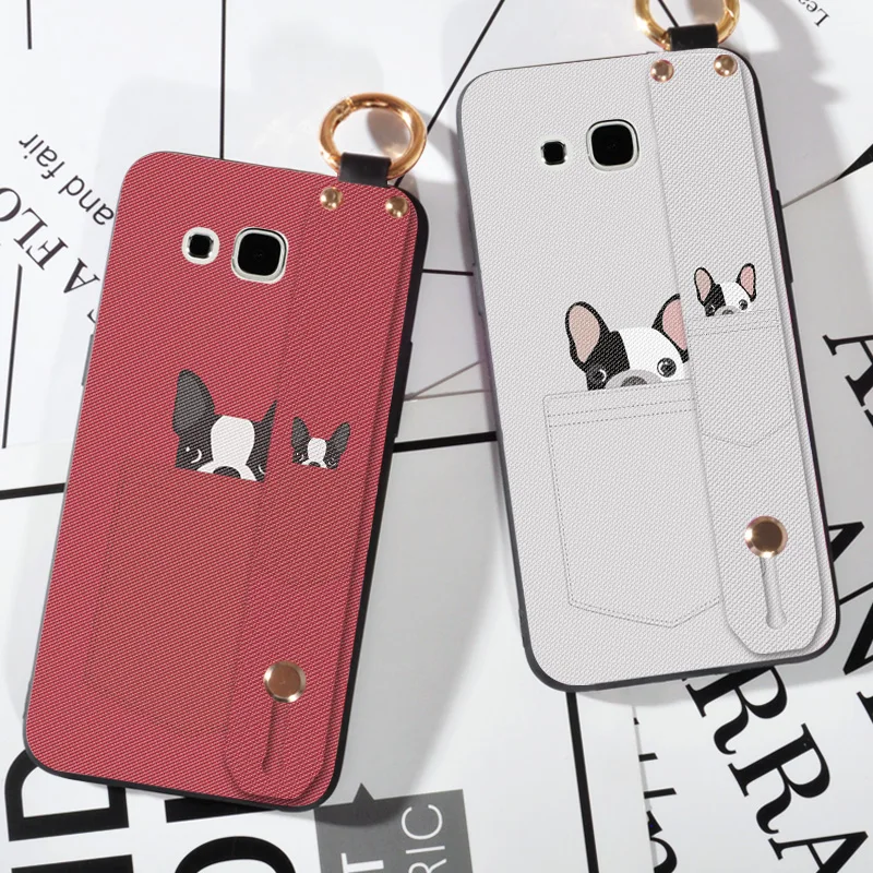 

Soft TPU Strap Phone Case For Samsung Galaxy J4 J6 J8 EU Cute Pocket Dog Back Cover For Samsung A5 A7 A9 A6 A8 Plus 2018