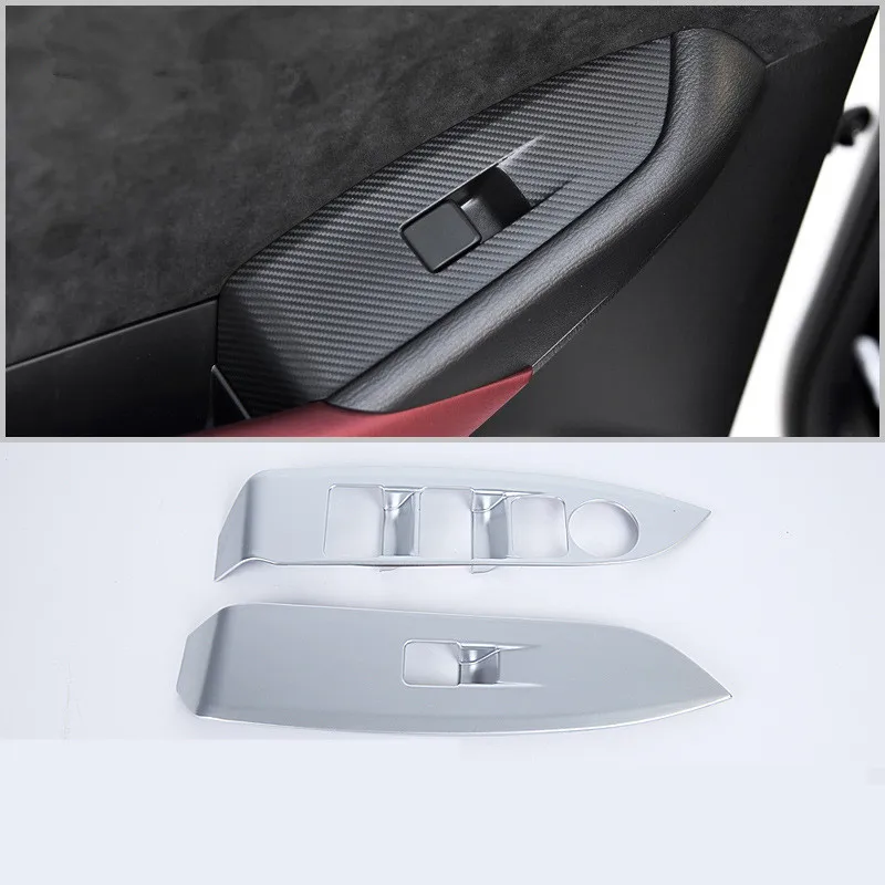 

4 шт. ABS Матовый Серебристый переключатель направления панель декоративная крышка для Mazda CX3 CX-3 2016 2017 управление переключатель аксессуары