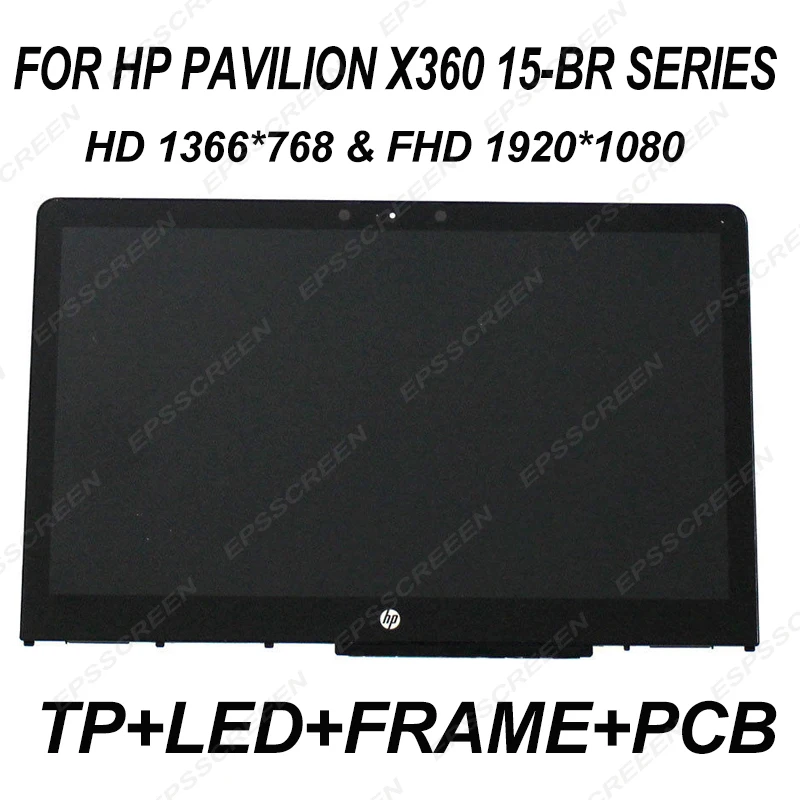 ЖК-дисплей для HP Pavilion x360 15-BR сенсорный экран в сборе дигитайзер панель +