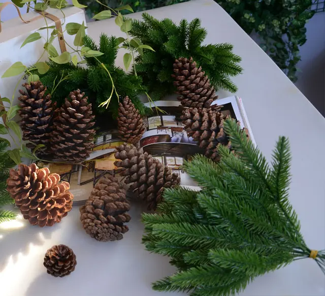 1pack Artificial Flower Fake Plants Pine Branches Christmas Tree For 1pack Artificial Flower Fake Plants Pine Branches Christmas Tree For Party Decorations Xmas Ornaments