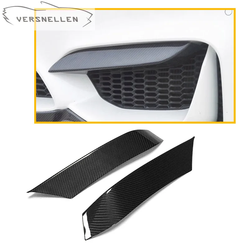 

UP set Car Styling 100% Dry Carbon Fiber M performance Front Canards Forward Splitters For BMW F80 M3 F82 M4 2015 2016