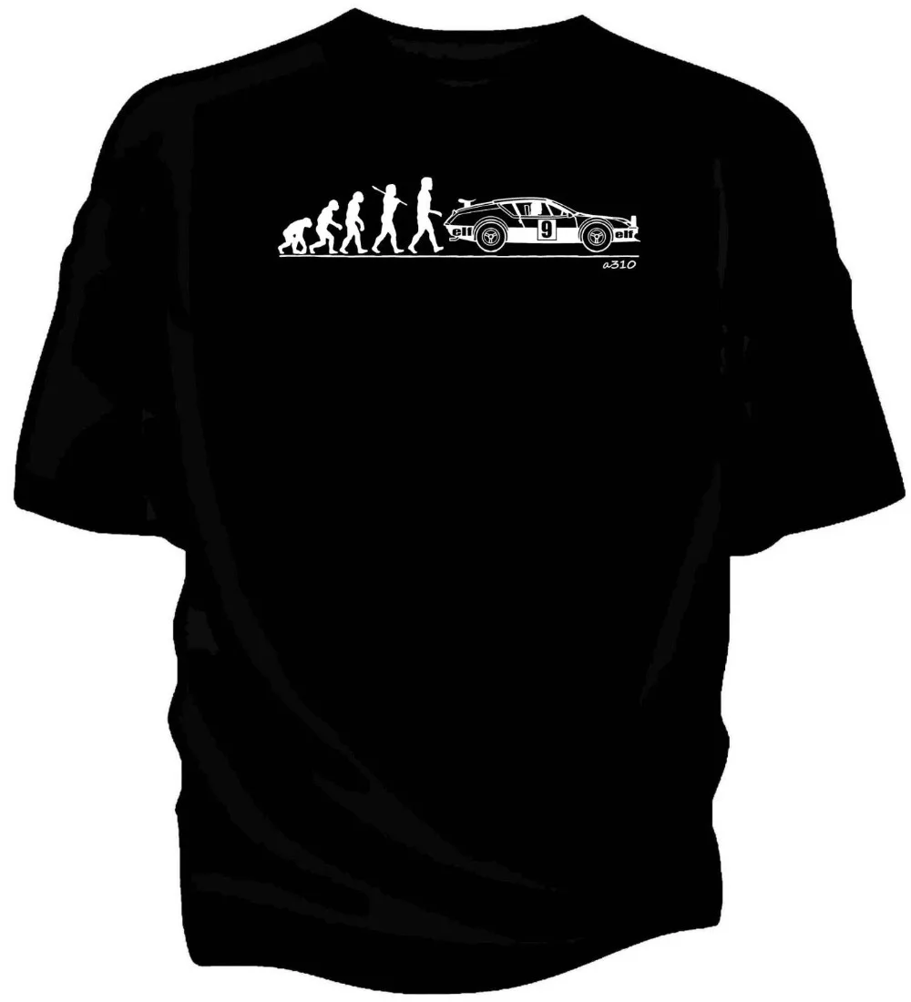 

Evolution Of Man, Alpine A310 V6 Group B Classic Rally Car T-Shirt. T-Shirt Stranger Things Design T Shirt 2019 New Tee Shirts