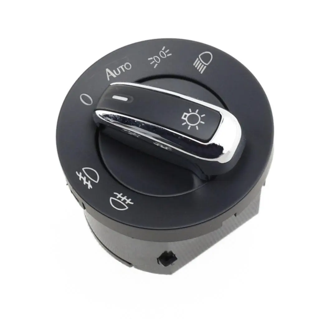 Car Styling Chrome Head Light Switch With Coming Home Automatic For