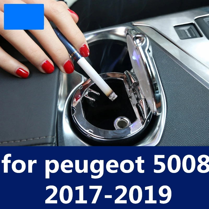 Портативная автомобильная пепельница со светодиодной подсветкой для сигарет и