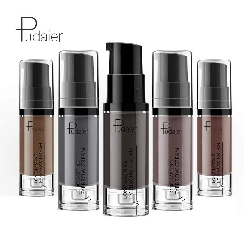 

Pudaier Natural Liuqid Eyebrow Gel Tattoo Makeup Eye Brow Tint Long-lasting Cream Brows Pigment Eyebrow Black Eyebrow Enhancer