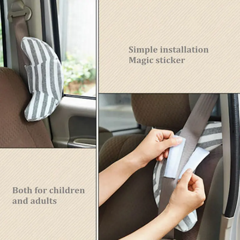ALWAYSME детские автомобильные ремни безопасности и подкладки подголовник поддержка головы во сне детский плечевой ремень безопасности накладка на шею таблетки