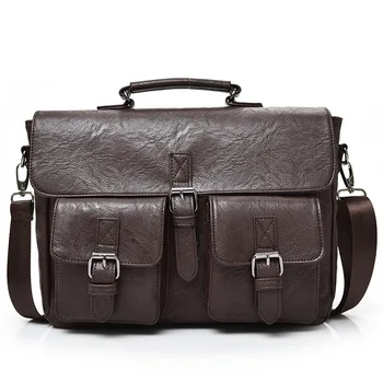 

063018 newhotstacy men's handbag male large tote man vintage shoulder bag