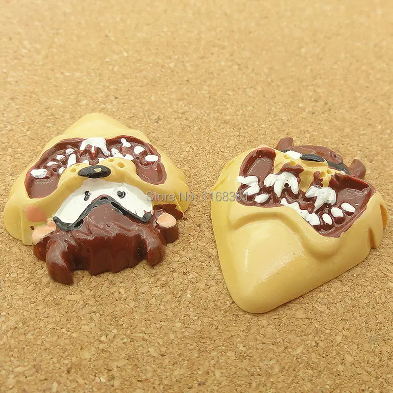1pcs/lot resin flat back Halloween Lion cartoon animal 31mm Cabochons Hair Bow Center DIY Christmas decration C114-4