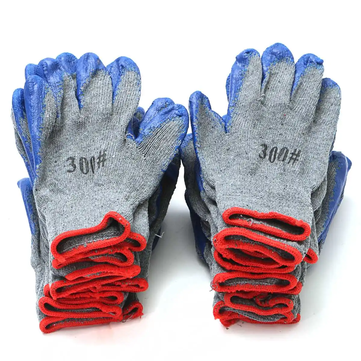 

NEW 12 Pairs Gardening Latex Coated Resistant Rubber Gloves Safety Builders Work Workplace Safety Hand Protectionn