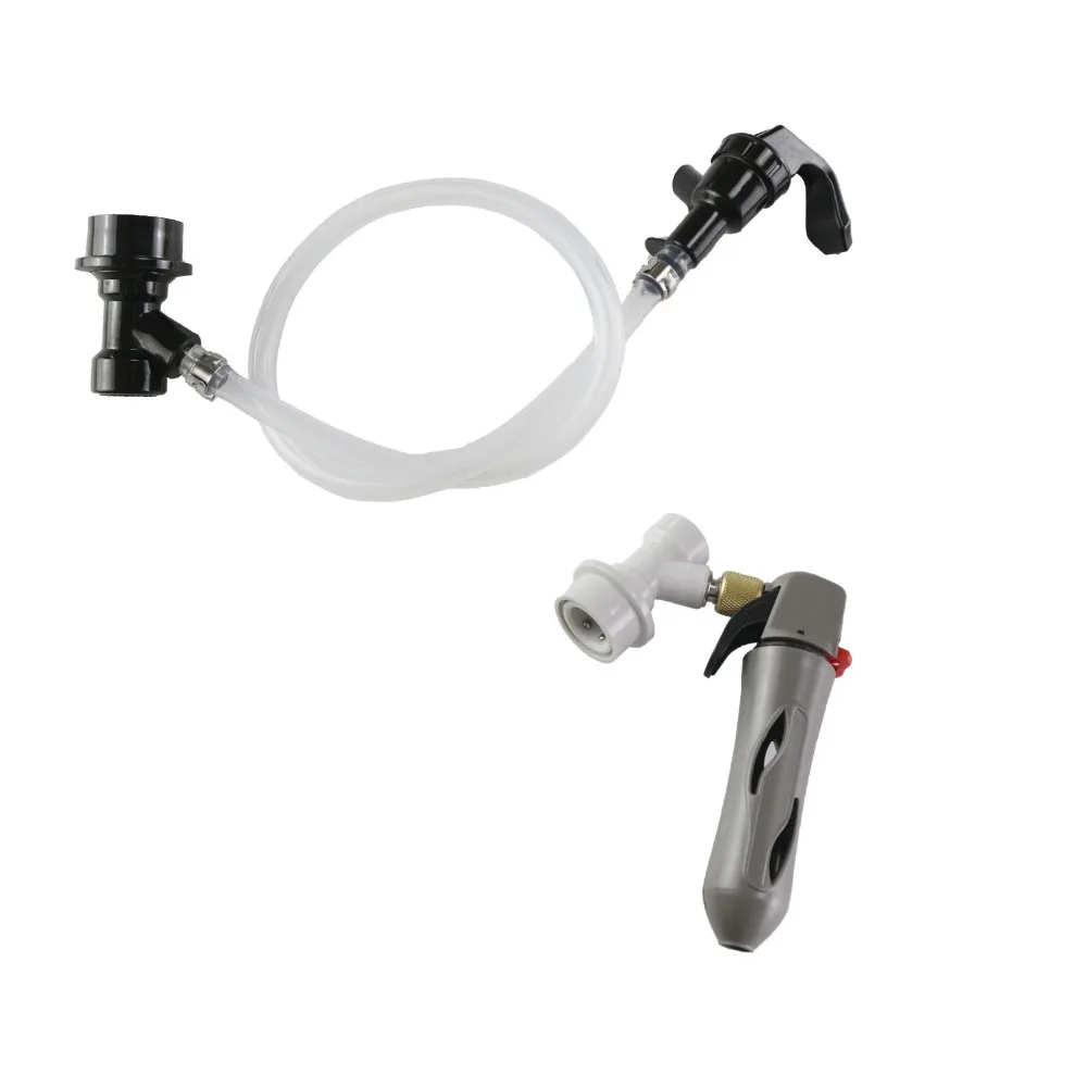 Homebrew Keg Charger CO2 Charger and Beer Line with Picnic Tap with