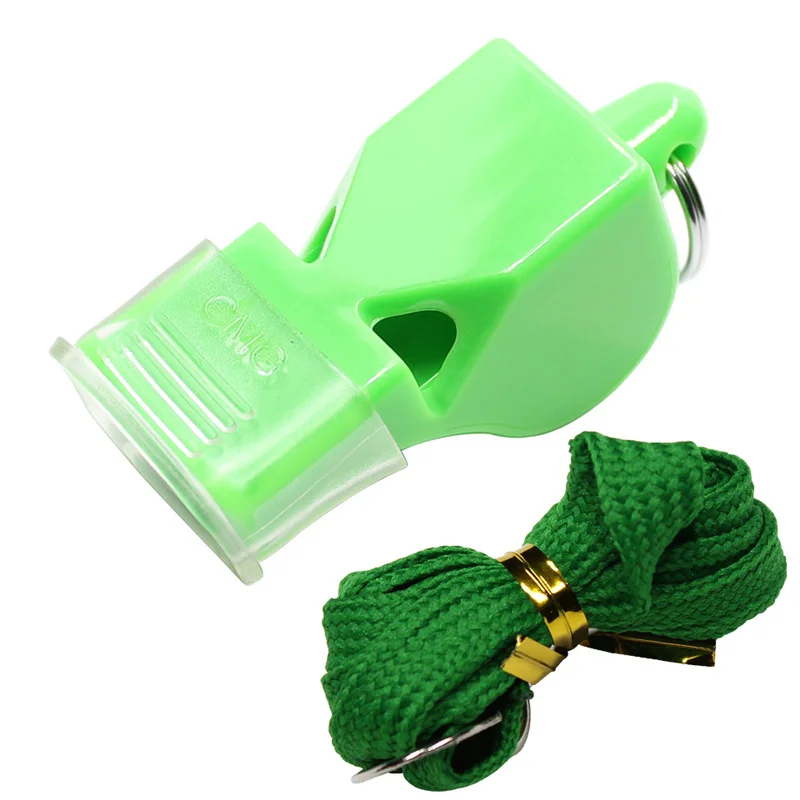 1 шт. высококачественный пластиковый свисток для футбола, баскетбола, хоккея, бейсбола, спорта, Классический свисток для рефери, для выживания на открытом воздухе, QA1149 - Цвет: Green