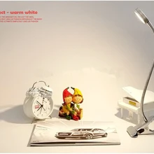 Высокое качество современный светодиодный глаз-защитные настольная лампа офис исследование Спальня настольные свет очень яркий металлический зажим настольные лампы