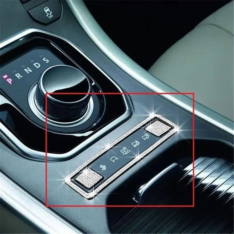 

Car Decorative Chromium Control System Interior High-grade Accessories Covers Trim Parts 13 14 15 16 17 18 FOR Land Rover Evoque