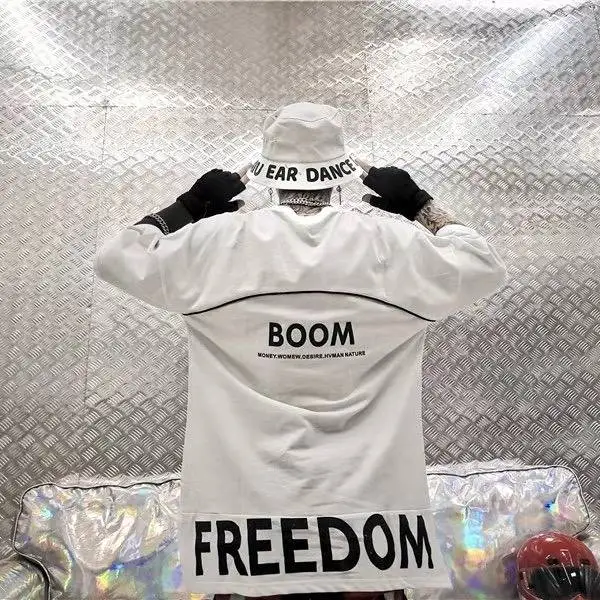 Футболка мужская для скейтборда уличная одежда в стиле хип хоп светоотражающая